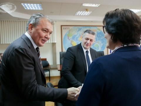 Л.И. Калашников провел рабочую встречу с представителями парламента Грузии