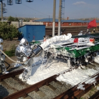 Керченские огнеборцы ликвидировали условный пожар на железнодорожном транспорте
