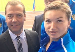 Крымчанка Вера Ребрик после напутствия Дмитрия Медведева стала чемпионкой России