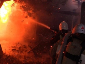 Крымские спасатели во время пожара предотвратили угрозу взрыва газового баллона