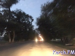 В Керчи не работает уличное освещение частично на Орджоникидзе