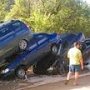 В Крыму от селевого потока на трассе пострадали более 50 автовладельцев