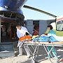 Из Крыма в Краснодар специальный вертолёт транспортировал больную для экстренной помощи