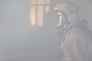 На пожаре в г. Симферополь спасен человек