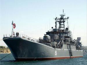 В Эгейском море сухогруз столкнулся с большим десантным кораблем Черноморского флота