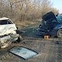 На севере Крыма столкнулись четыре машины