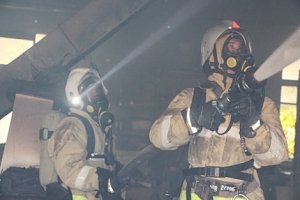 В Черноморском районе на пожаре спасен мужчина