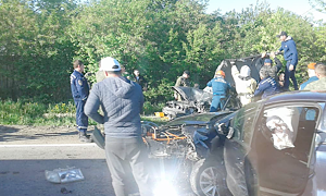 В жутком ДТП на ялтинской трассе пострадали два человека