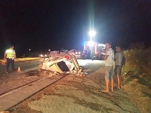 ДТП в Саках: машины всмятку, никто не погиб