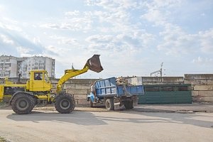 В Евпатории началась реконструкция контейнерных площадок