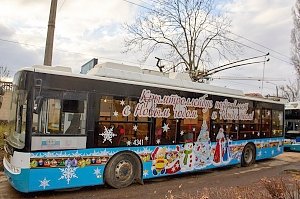 Новогодние троллейбусы появятся в Крыму