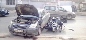 Два дорожно-транспортных происшествия с участием водителей мотоциклов произошло днём ранее на дорогах Севастополя