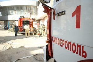Крымские пожарные ликвидировали условный пожар в 20-ти этажном здании