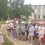 Крымские спасатели участвовали в открытии детской площадки