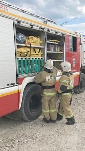 Пожарно-тактическое занятие на территории форума «Таврида 5:0»