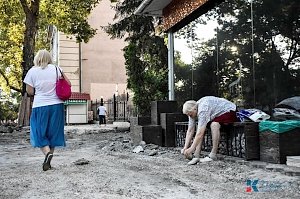 Что происходит на ремонтируемом участке на ул Александра Невского в Симферополе