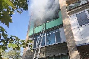 На пожаре в Красногвардейском районе эвакуировано 20 человек