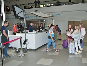 Новый терминал аэропорта Симферополь на сутки стал съемочной киноплощадкой
