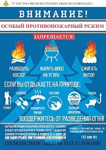В Крыму с 1 по 5 мая объявлено предупреждение о высокой пожарной опасности