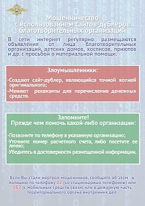 МВД России разработало для граждан памятки по предупреждению онлайн-мошенничества