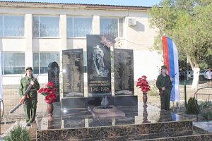 В Советском районе открыли мемориал погибшим в Великой Отечественной войне воинам