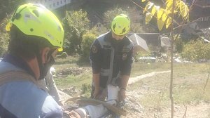 Спасатели помогли скалолазу в Бахчисарайском районе