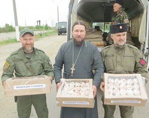 Крымские священники доставили гуманитарный груз в Мелитополь