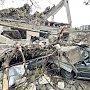 Стена заброшенного завода рухнула на автомобили и газопровод в Ялте